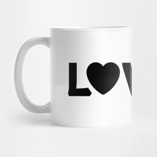 Loved, Valentine's Day design for Boys and Girls Mug